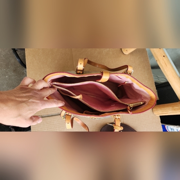 VTG Dooney & Bourke Crossword Tote‎ Vachetta - Picture 11 of 15